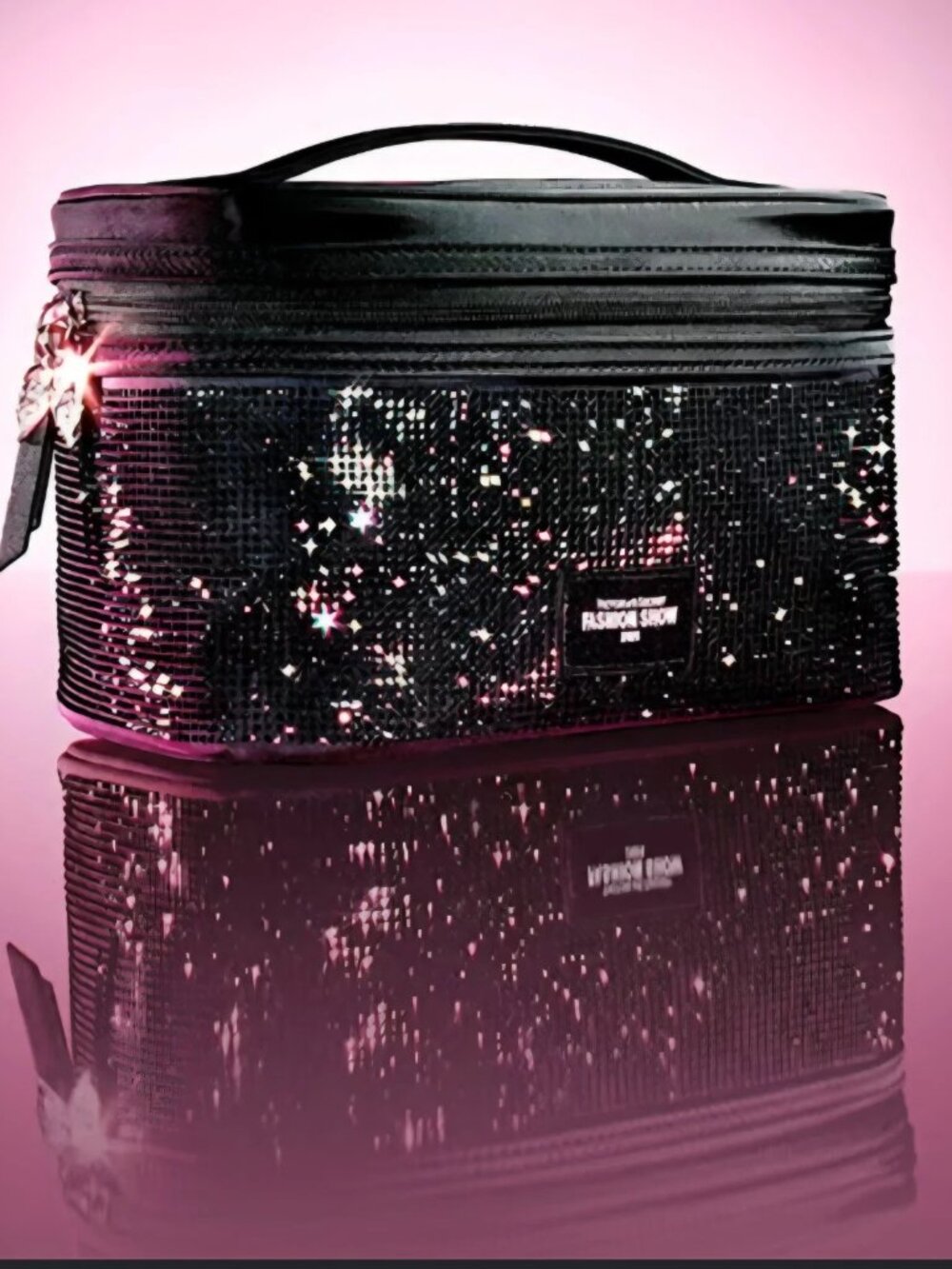 Victoria’s Secret Fashion Show 2026 Black Bling Cosmetic Travel Vanity Case Bag